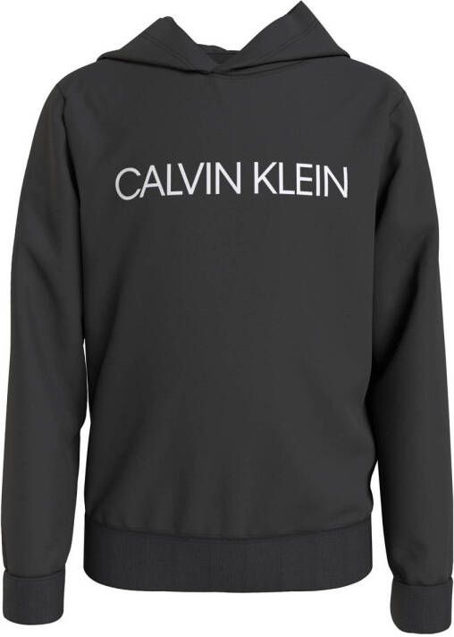 Calvin Klein Jeans hoodie met logo zwart wit Sweater Logo 140
