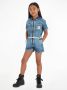 Calvin Klein Jeans jumpsuit light weight blue Blauw Meisjes Denim Klassieke kraag 176 - Thumbnail 1