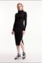 Calvin Klein Jeans Midi-jurk met ribstructuur model 'SHINY' - Thumbnail 2