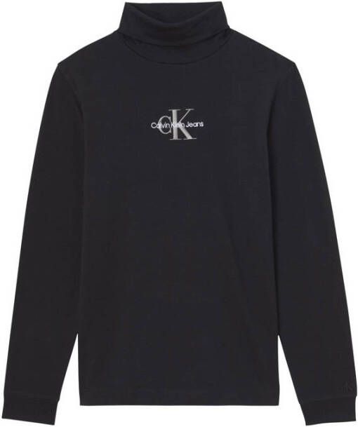 Calvin Klein Poloshirt met lange mouwen MONOLOGO ROLL NECK TEE