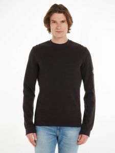 Calvin Klein Jeans Shirt met lange mouwen van katoen met structuurmotief model 'WAFFLE'