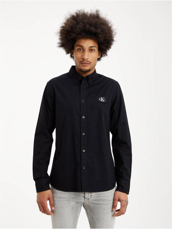 Calvin Klein Overhemd met lange mouwen SHRUNKEN BADGE SHIRT