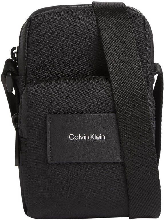 Calvin Klein Stijlvolle Cross-body Tas met Zakken Black Heren
