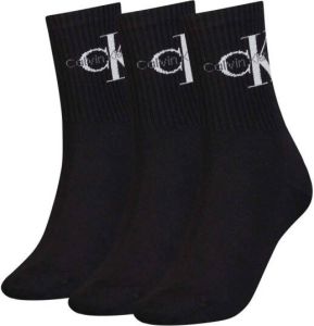 CALVIN KLEIN JEANS sokken met logo set van 3 zwart