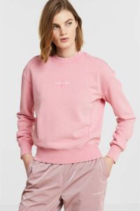 CALVIN KLEIN JEANS sweater met logo roze