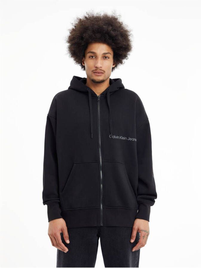 Calvin Klein Jeans Sweatjack met labeldetails