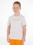 Calvin Klein Jeans T-shirt met biologisch katoen lichtgrijs Logo 152 - Thumbnail 1