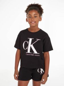 Calvin Klein Jeans T-shirt met labelprint model 'REVEAL'