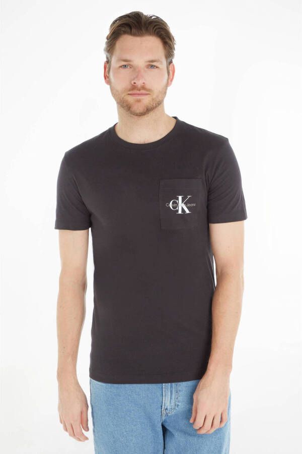 Calvin Klein Jeans Zwart T-shirt met korte mouwen Black Heren