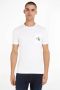Calvin Klein Jeans Witte effen T-shirt met korte mouwen White Heren - Thumbnail 1