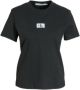 Calvin Klein Zwarte T-shirt Badge Seaming Tee - Thumbnail 2