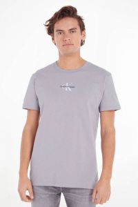 CALVIN KLEIN JEANS T-shirt MONOLOGO REGULAR met logo lavender aura