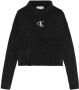 Calvin Klein Jeans Gebreide pullover met labelstitching model 'CHENILLE' - Thumbnail 2