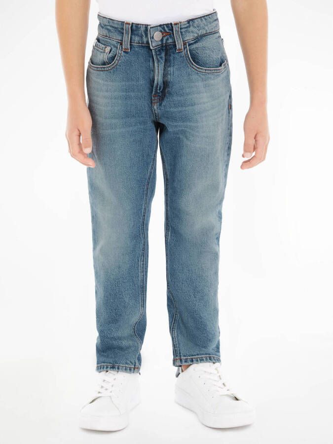 Calvin Klein loose fit jeans green blue wash Blauw Jongens Denim 140