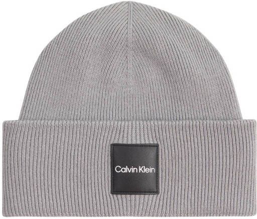 Calvin Klein muts met logo grijs