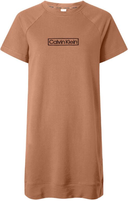 Calvin Klein Nachthemd met logoprint op borsthoogte