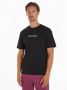 Calvin Klein regular fit T-shirt van biologisch katoen ck black - Thumbnail 1