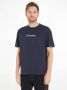 Calvin Klein regular fit T-shirt van biologisch katoen night sky - Thumbnail 1