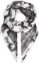 Calvin Klein sjaal met all-over print zwart wit - Thumbnail 1