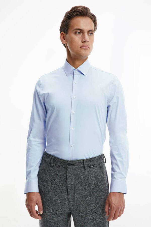 Calvin Klein slim fit overhemd calm blue