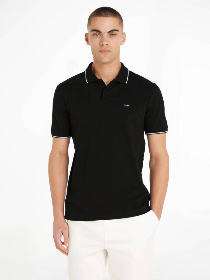 Calvin Klein Zwart Poloshirt K10K110596 BEH Black Heren