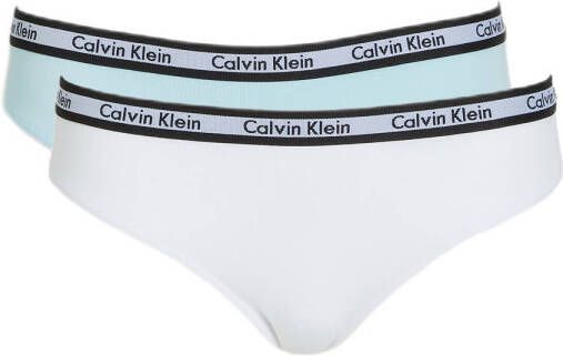 Calvin Klein slip (set van 2) lichtblauw wit