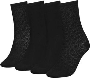 Calvin Klein sokken set van 4 zwart