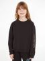 Calvin Klein sweater met logo zwart Logo 116 | Sweater van - Thumbnail 1