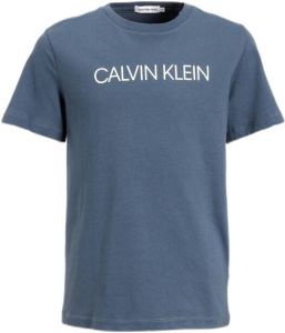 Calvin Klein T-shirt met biologisch katoen blauw