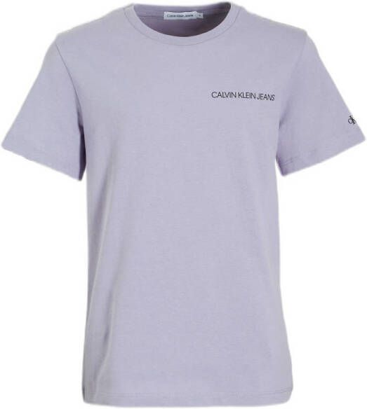 Calvin Klein T-shirt met biologisch katoen lila