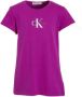 Calvin Klein T-shirt met logo paars Meisjes Katoen Ronde hals Logo 152 - Thumbnail 1