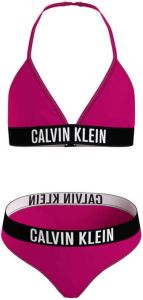 Calvin Klein Swimwear Triangelbikini in unikleur met opschriften