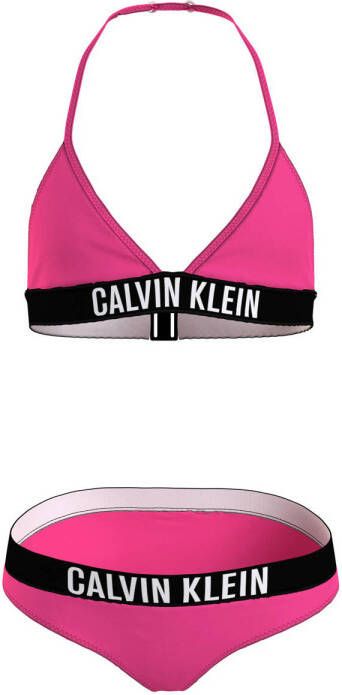 Calvin Klein triangel bikini roze Meisjes Gerecycled polyamide (duurzaam) 128 140