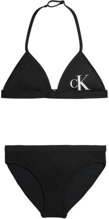Calvin Klein triangel bikini zwart Meisjes Gerecycled polyester (duurzaam) 128 140