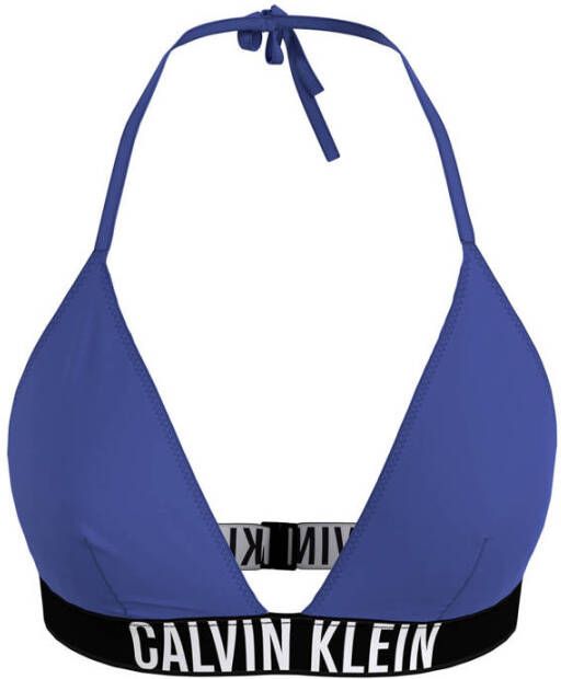 Calvin Klein Swimwear Triangel bikinitop Classic met belettering