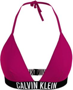 Calvin Klein Swimwear Triangel bikinitop Classic met belettering