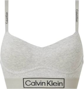 Calvin Klein Bralette met logo-opschriften aan bandjes en band