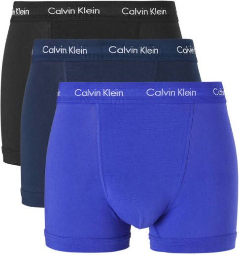 Calvin Klein Boxershort CK BOXER BRIEF 3 PACK in blau tinten met logo-elastische tailleband (3 stuks) - Foto 3