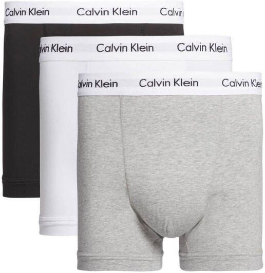 Calvin Klein Underwear Plus SIZE boxershort met logo in band in een set van 3 stuks