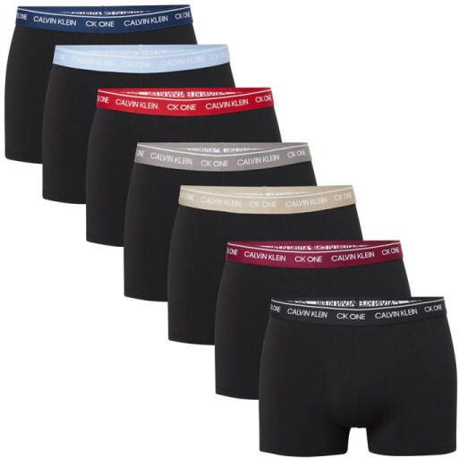 Calvin Klein Underwear Trunk (7 Pack) Boxershorts Kleding black multicolor elastic maat: S beschikbare maaten:XS S