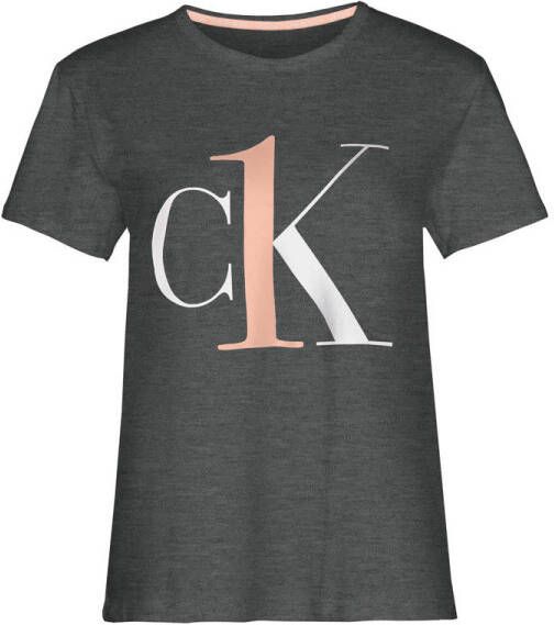 Calvin Klein UNDERWEAR pyjamatop donkergrijs