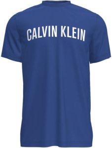 Calvin Klein Shirt met print met gebogen logoprint
