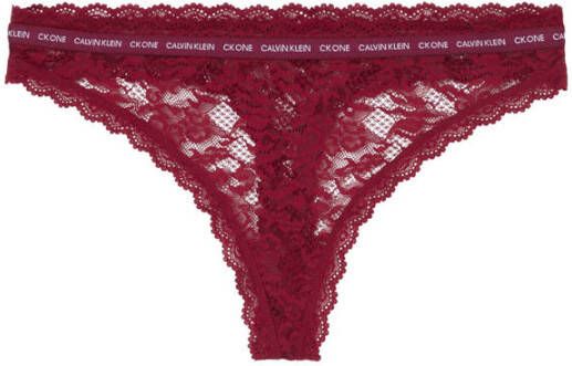 CK One String met elastische band met logo