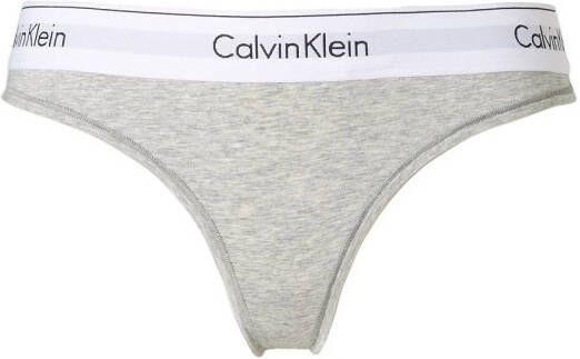 Calvin Klein Grijze Katoenen Ondergoed Collectie voor Vrouwen Gray Dames