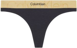 Calvin Klein UNDERWEAR string zwart beige
