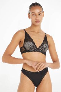 Calvin Klein Underwear Bralette van gebloemd kant gewatteerd