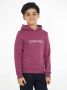 Calvin Klein unisex hoodie met logoprint paars Sweater Logo 164 - Thumbnail 1