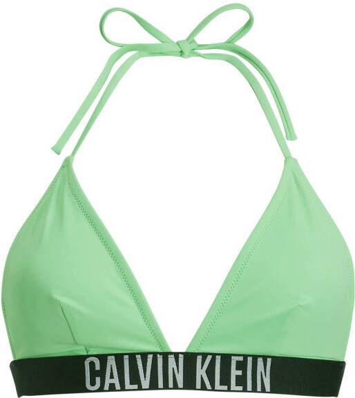 Calvin Klein voorgevormde triangel bikinitop groen