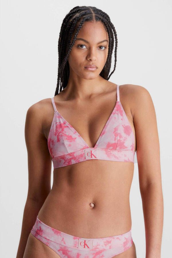 Calvin Klein voorgevormde triangel bikinitop roze
