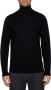Calvin Klein Minimalistische Zwarte Wollen Coltrui Black Heren - Thumbnail 2